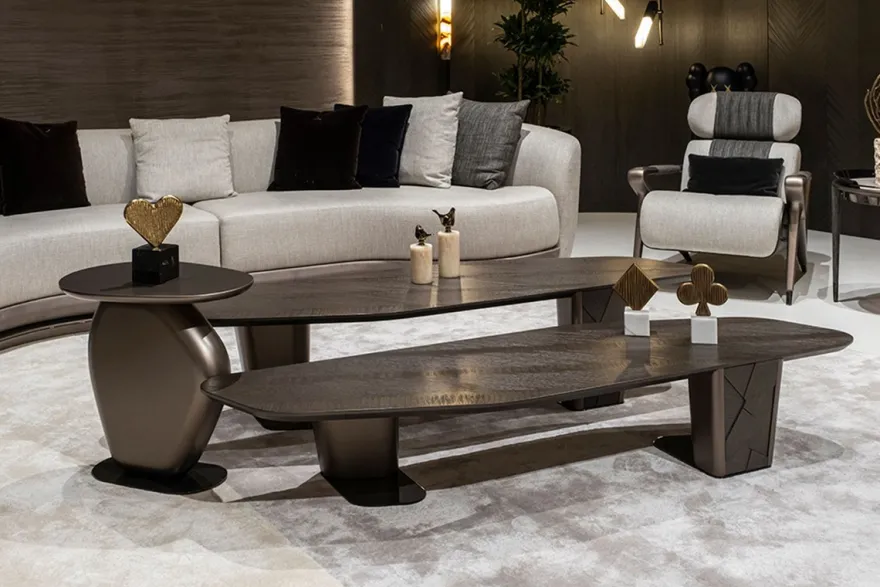 Casa Padrino Luxus Wohnzimmer Beistelltisch Bronze H. 55 cm - Hotel Tisch - Wohnzimmer Möbel - Hotel Möbel - Luxus Qualität