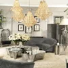 Casa Padrino Luxus Wohnzimmer Raumteiler Hellgrau 180 x H. 180 cm - Limited Edition
