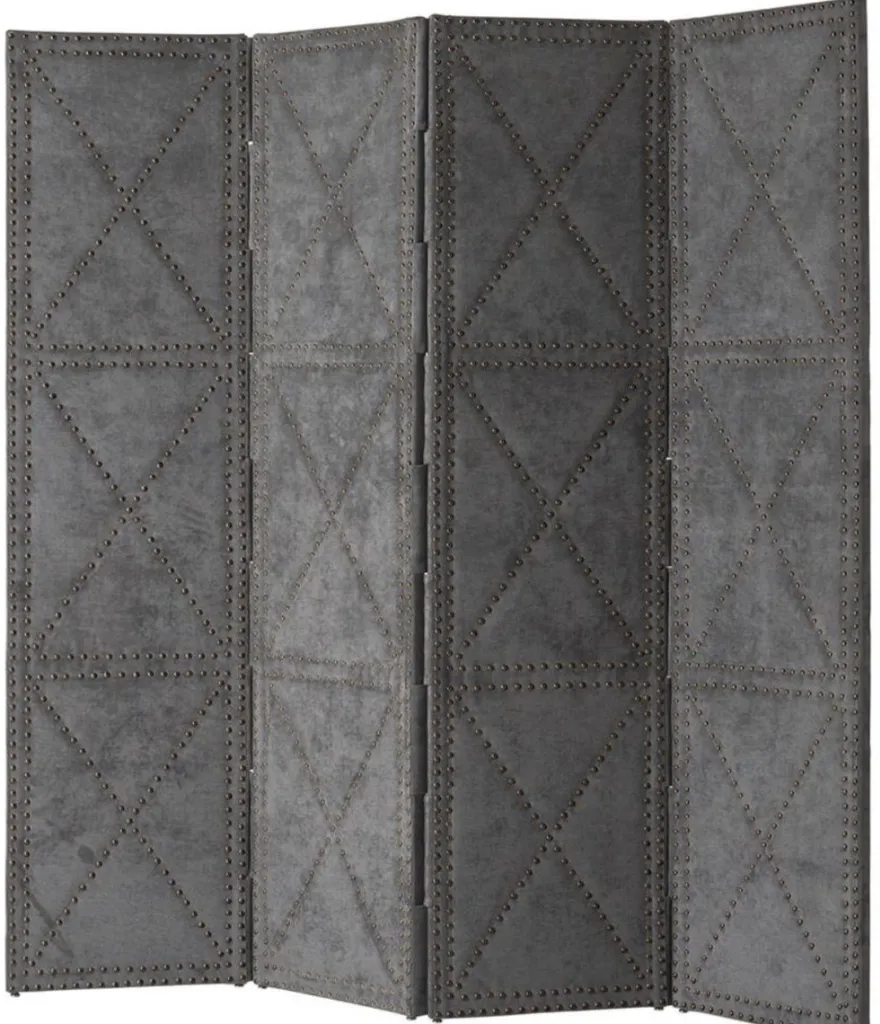 Casa Padrino Luxus Wohnzimmer Raumteiler Hellgrau 180 x H. 180 cm - Limited Edition