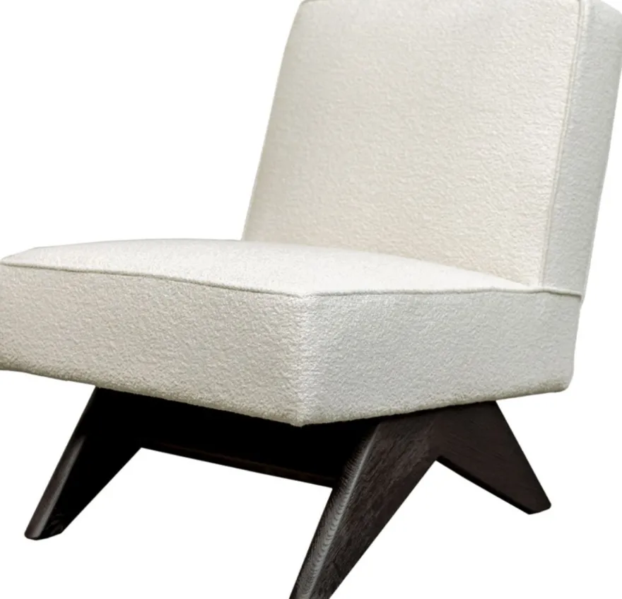 Casa Padrino Luxus Wohnzimmer & Hotel Sessel Weiß / Schwarz H. 73 cm - Luxus Möbel