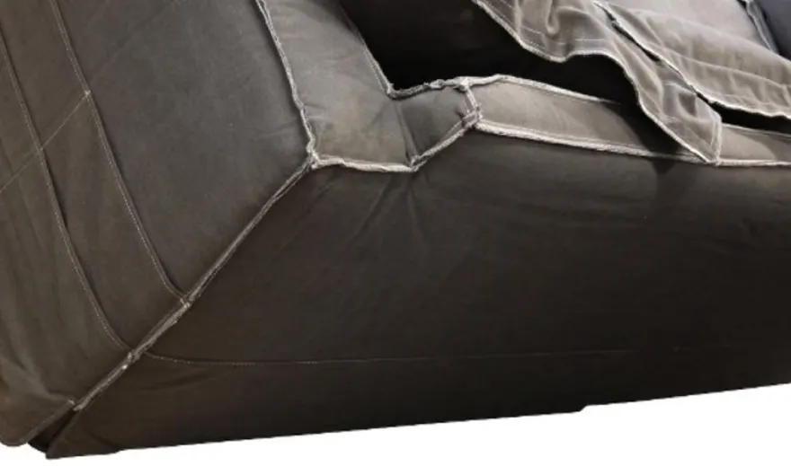 Casa Padrino Luxus Wohnzimmer Sofa Vintage Dunkelgrau 240 x 100 x H. 80 cm - Luxus Qualität