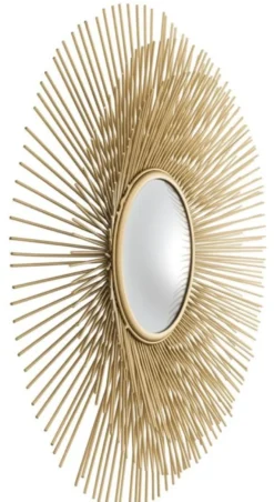 Casa Padrino Luxus Wohnzimmer Spiegel Gold - Designer Wandspiegel