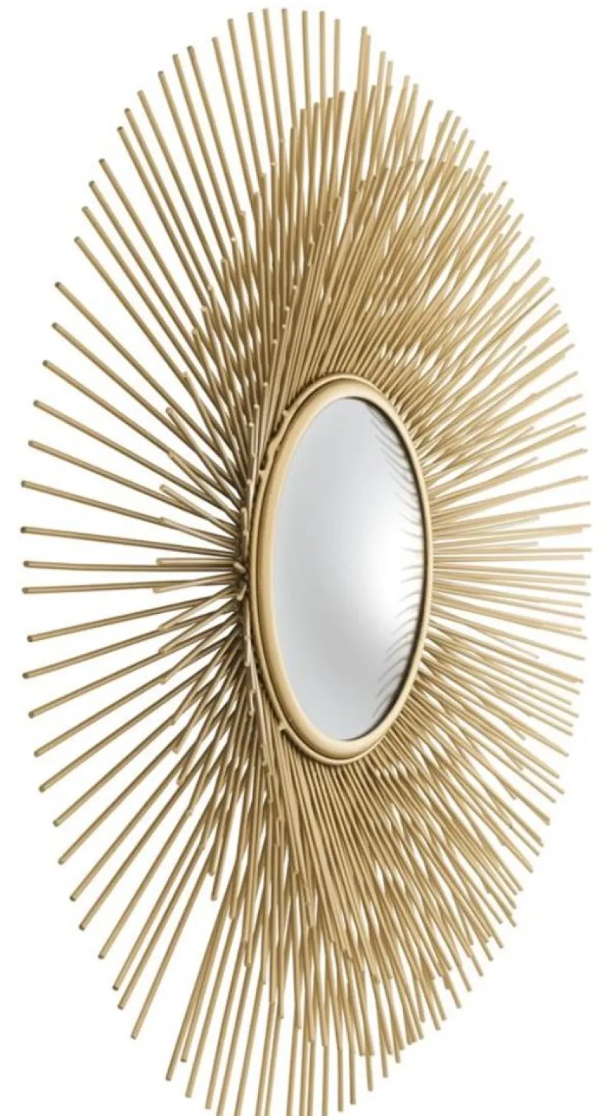 Casa Padrino Luxus Wohnzimmer Spiegel Gold - Designer Wandspiegel