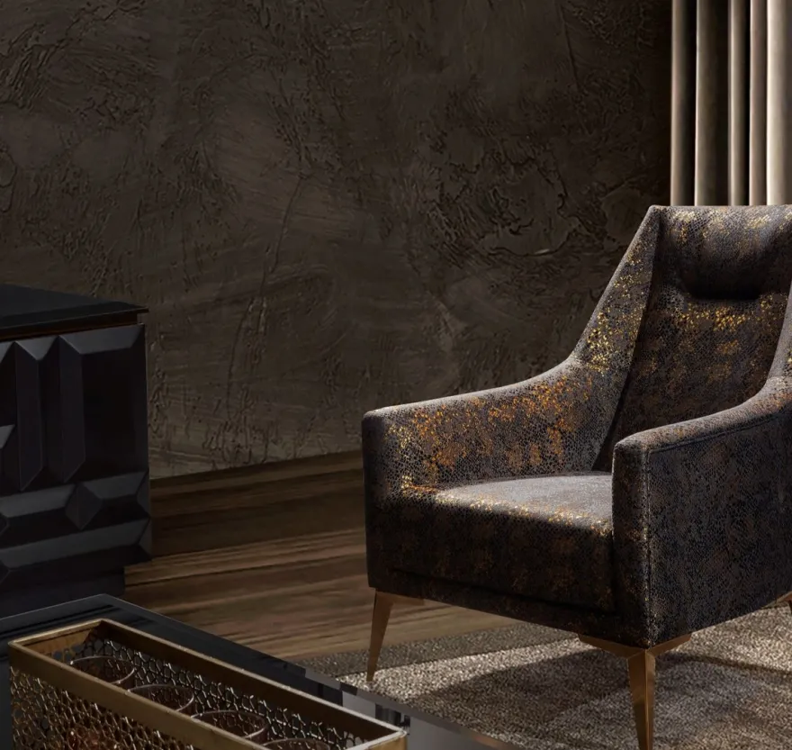 Casa Padrino Luxus Wohnzimmer Sessel Lila / Schwarz / Gold 70 x 95 x H. 96 cm - Wohnzimmer Möbel - Luxus Möbel