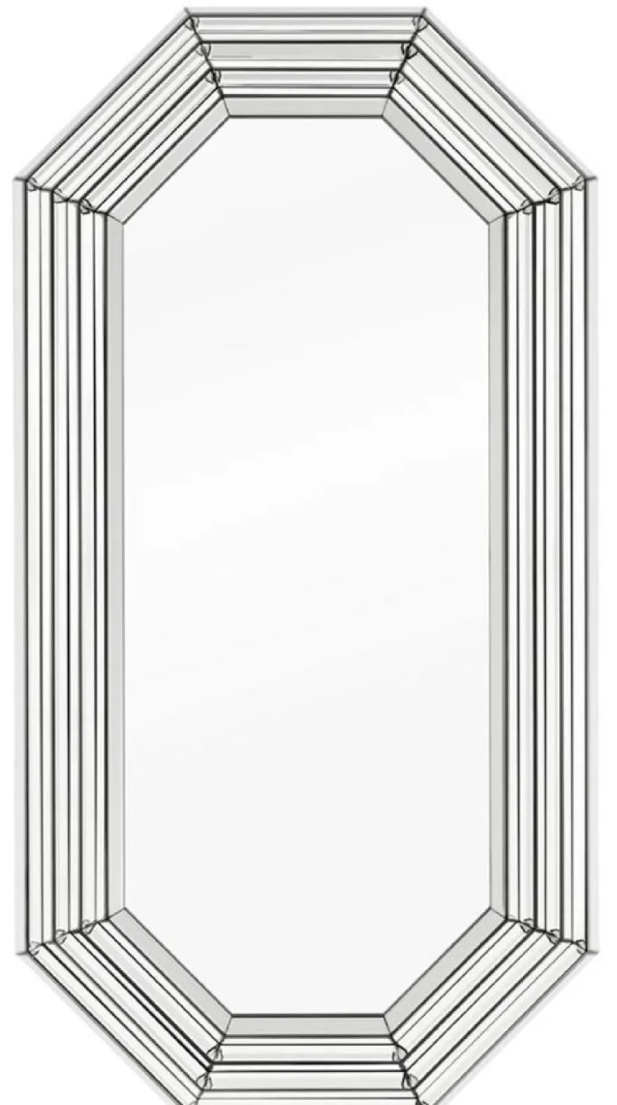 Casa Padrino Luxus Wohnzimmer Spiegel / Wandspiegel 98 x 7 x H. 188 cm - Luxus Möbel