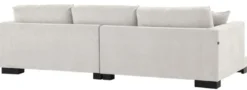 Casa Padrino Luxus Wohnzimmer Sofa Sandfarben / Schwarz 284 x 110 x H. 85 cm - Luxus Kollektion