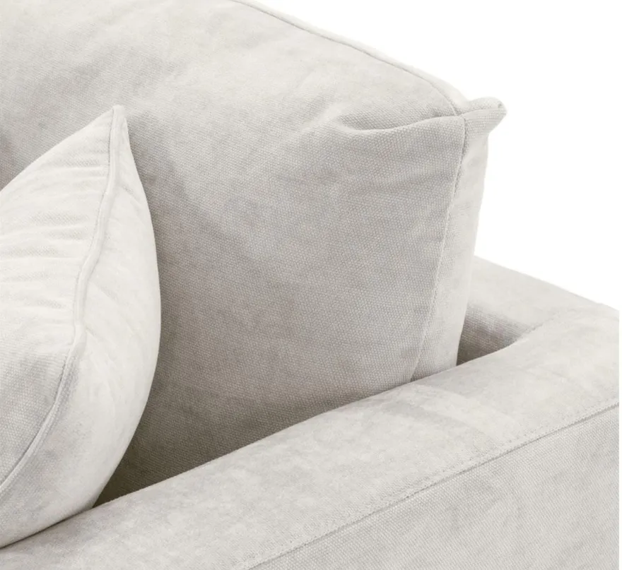 Casa Padrino Luxus Wohnzimmer Sofa Sandfarben / Schwarz 284 x 110 x H. 85 cm - Luxus Kollektion
