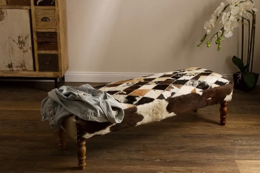 Casa Padrino Luxus Wohnzimmer Sitzbank Mehrfarbig 125 x 37 x H. 40 cm - Luxus Wohnzimmermöbel