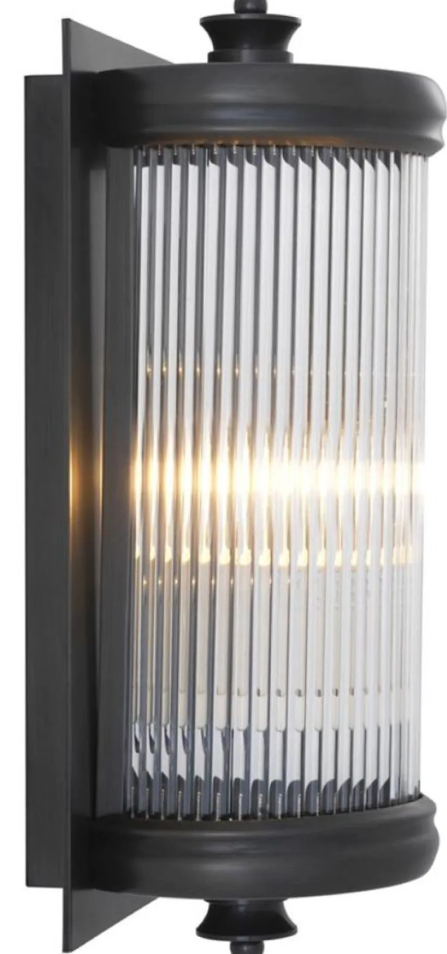 Casa Padrino Luxus Wohnzimmer Wandlampe Bronze 13 x 11 x H. 29 cm - Hotel Möbel