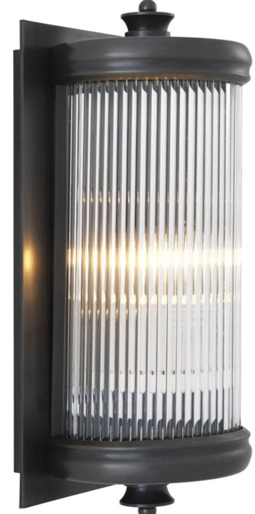 Casa Padrino Luxus Wohnzimmer Wandlampe Bronze 13 x 11 x H. 29 cm - Hotel Möbel