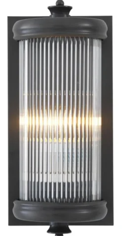 Casa Padrino Luxus Wohnzimmer Wandlampe Bronze 13 x 11 x H. 29 cm - Hotel Möbel