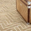 Casa Padrino Luxus Wohnzimmer Teppich Naturfarben / Weiß 300 x 400 cm - Luxus Kollektion