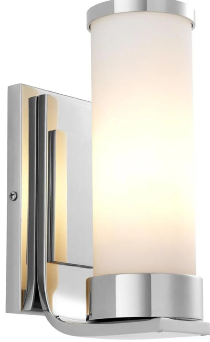 Casa Padrino Luxus Wohnzimmer Wandlampe Silber 8 x 13,5 x H. 24 cm - Hotel Wandleuchte