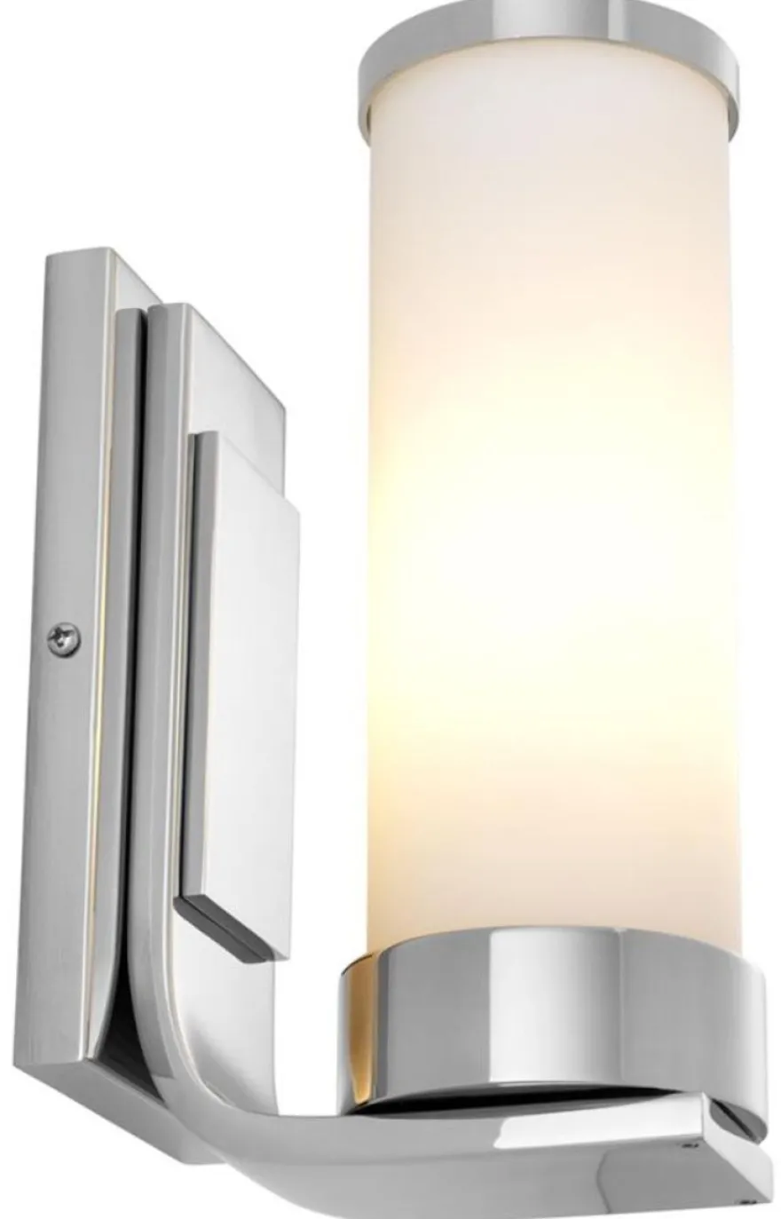 Casa Padrino Luxus Wohnzimmer Wandlampe Silber 8 x 13,5 x H. 24 cm - Hotel Wandleuchte