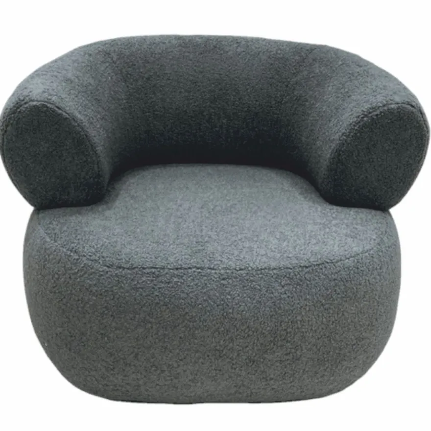 Casa Padrino Luxus Wohnzimmer & Hotel Sessel Grau H. 74 cm - Luxus Möbel