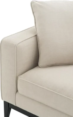 Casa Padrino Luxus Wohnzimmer Sessel Naturfarbig 116 x 106 x H. 94 cm - Luxus Möbel
