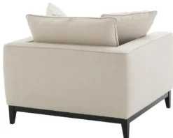 Casa Padrino Luxus Wohnzimmer Sessel Naturfarbig 116 x 106 x H. 94 cm - Luxus Möbel