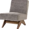 Casa Padrino Luxus Wohnzimmer & Hotel Sessel Grau / Braun H. 73 cm - Luxus Möbel
