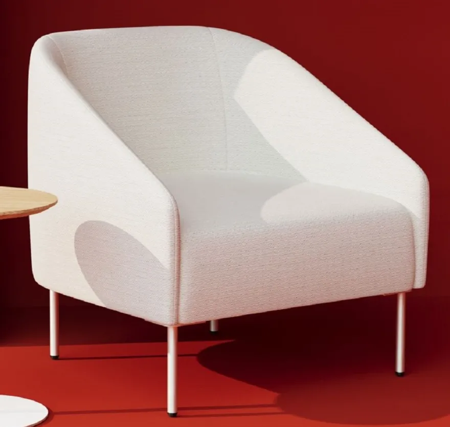 Casa Padrino Luxus Wohnzimmer Sessel Weiß H. 79 cm - Hotel Lobby Sessel