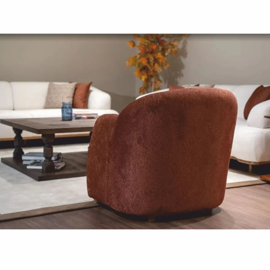 Casa Padrino Luxus Wohnzimmer & Hotel Sessel Braun / Naturfarben 80 x 90 x H. 85 cm - Luxus Möbel