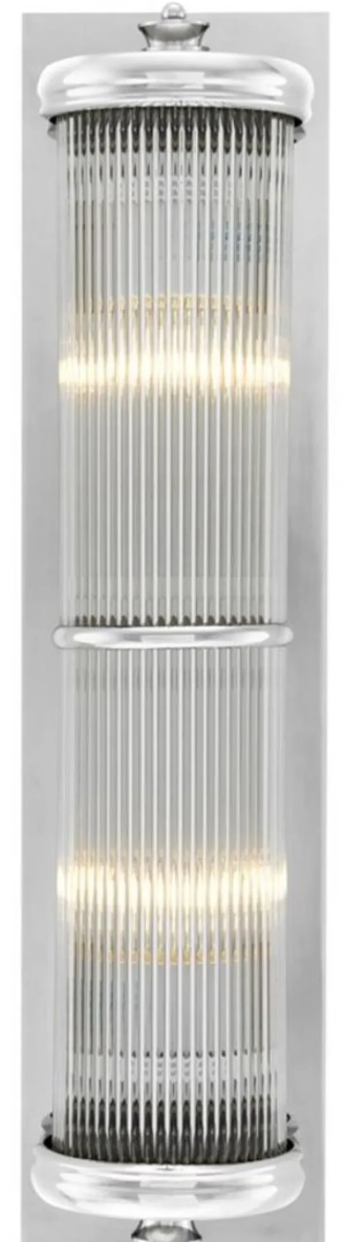 Casa Padrino Luxus Wohnzimmer Wandlampe Silber 13 x 11 x H. 52 cm - Luxus Kollektion