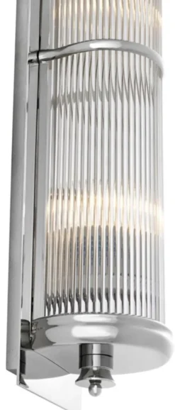Casa Padrino Luxus Wohnzimmer Wandlampe Silber 13 x 11 x H. 52 cm - Luxus Kollektion