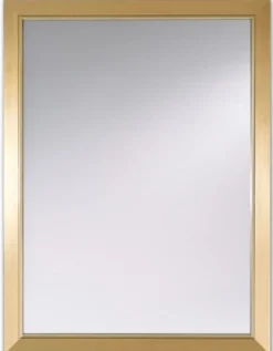 Casa Padrino Luxus Wohnzimmer Spiegel / Wandspiegel Gold 58 x H. 77 cm - Deko Accessoires