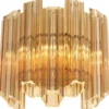 Casa Padrino Luxus Wohnzimmer Wandleuchte Gold 33 x 17 x H. 32,5 cm - Luxus Kollektion