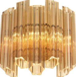 Casa Padrino Luxus Wohnzimmer Wandleuchte Gold 33 x 17 x H. 32,5 cm - Luxus Kollektion