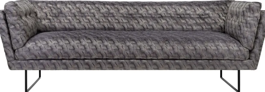 Casa Padrino Luxus Wohnzimmer Sofa Bronze / Braun / Schwarz 230 x 87 x H. 78 cm - Wohnzimmermöbel