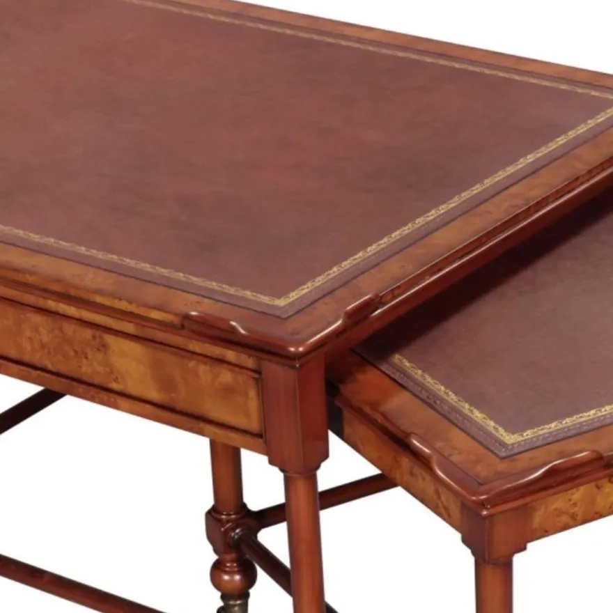 Casa Padrino Luxus Wohnzimmer Couchtisch Hellbraun / Braun 133 x 81 x H. 50 cm - Luxus Qualität
