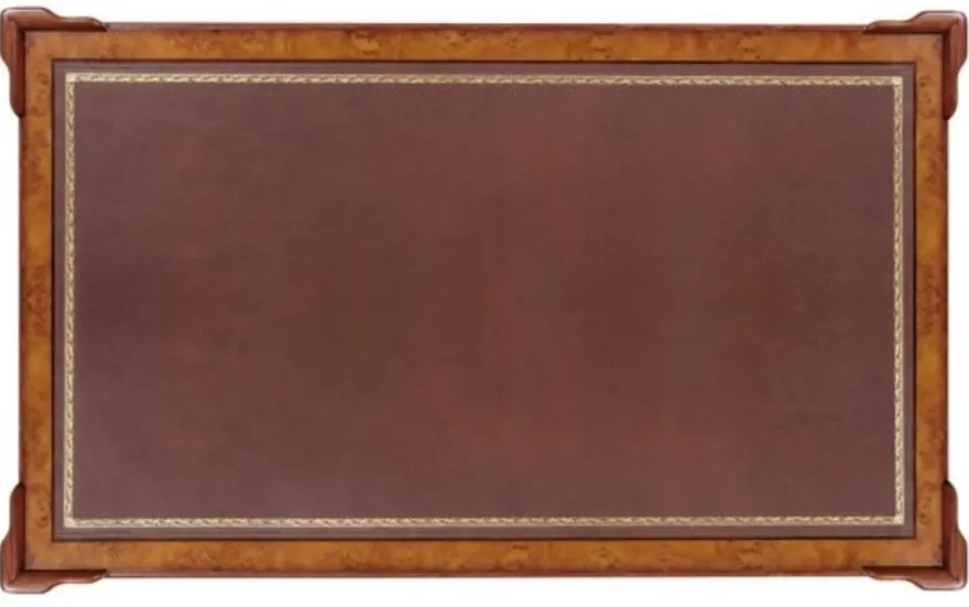 Casa Padrino Luxus Wohnzimmer Couchtisch Hellbraun / Braun 133 x 81 x H. 50 cm - Luxus Qualität