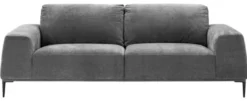 Casa Padrino Luxus Wohnzimmer Sofa in Grau - Edles Design 223 x 93 x H. 80 cm