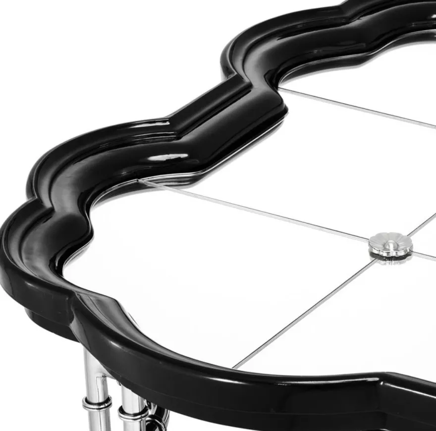 Casa Padrino Luxus Wohnzimmer Couchtisch 115 x 89,5 x H. 55 cm - Limited Edition