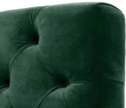 Casa Padrino Luxus Wohnzimmer Sessel Grün / Schwarz / Messingfarben 93 x 85 x H. 79 cm - Chesterfield Möbel
