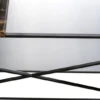 Casa Padrino Luxus Wohnzimmerschrank Schwarz 110 x 45 x H. 100,5 cm - Designer Regalschrank