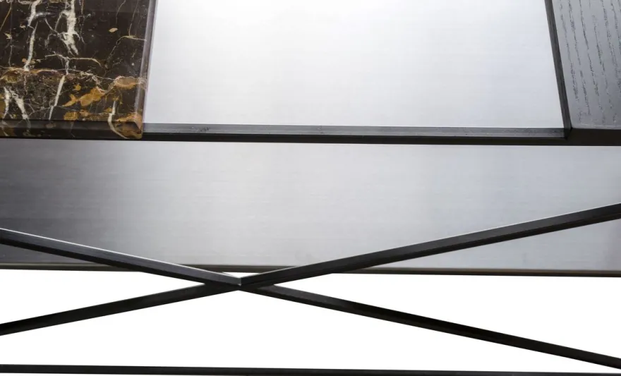 Casa Padrino Luxus Wohnzimmerschrank Schwarz 110 x 45 x H. 100,5 cm - Designer Regalschrank
