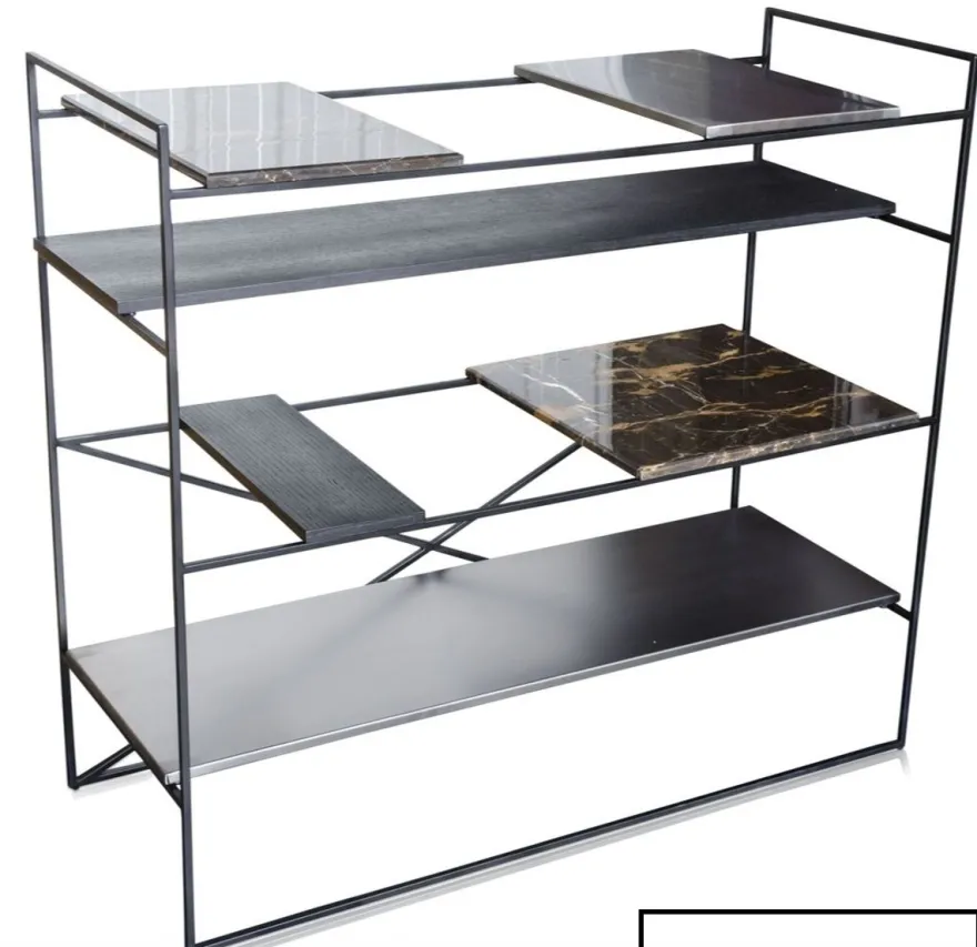 Casa Padrino Luxus Wohnzimmerschrank Schwarz 110 x 45 x H. 100,5 cm - Designer Regalschrank