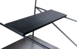 Casa Padrino Luxus Wohnzimmerschrank Schwarz 110 x 45 x H. 100,5 cm - Designer Regalschrank
