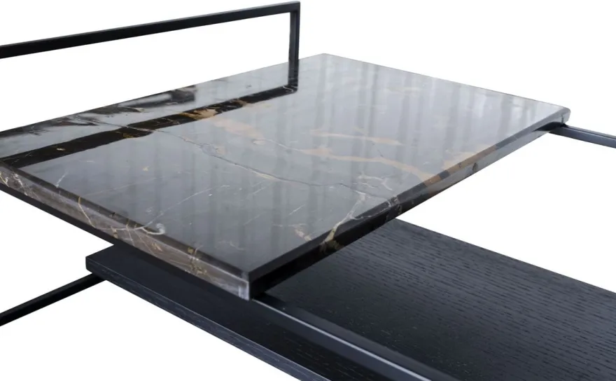 Casa Padrino Luxus Wohnzimmerschrank Schwarz 110 x 45 x H. 100,5 cm - Designer Regalschrank