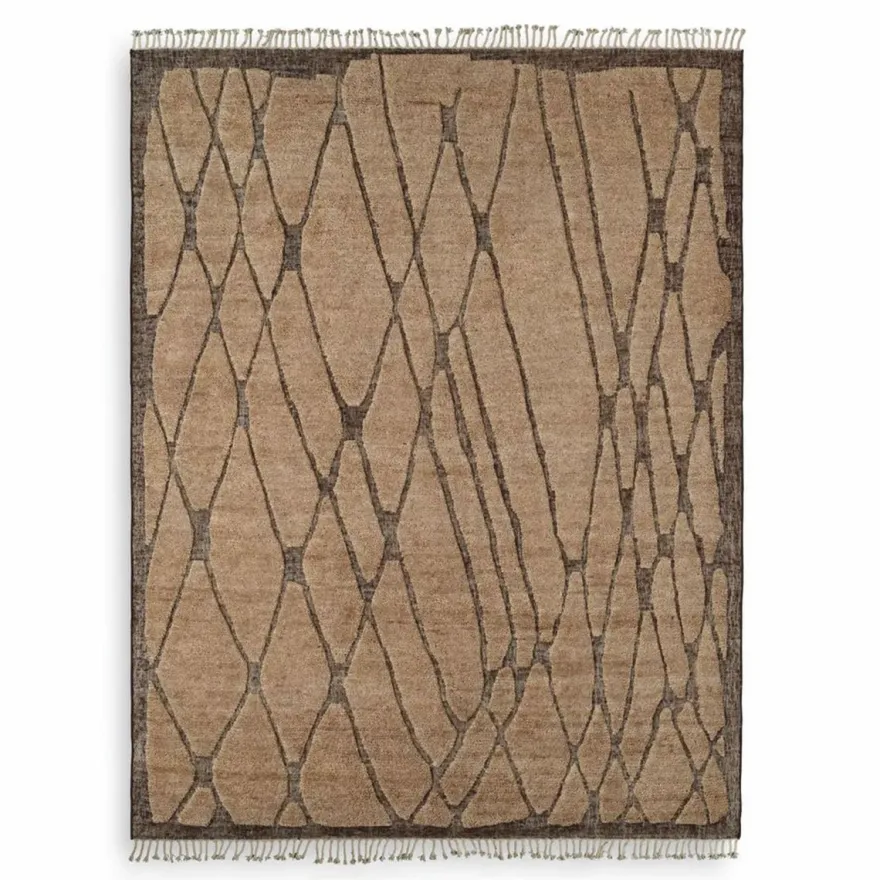 Casa Padrino Luxus Wohnzimmer Teppich Beige / Braun - Verschiedene Größen