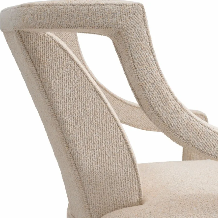 Casa Padrino Luxus Wohnzimmer & Hotel Sessel Beige / Schwarz 67 cm - Luxus Möbel