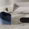 Casa Padrino Luxus Wohnzimmer & Hotel Sofa Grau / Schwarz 200 cm - Luxus Möbel