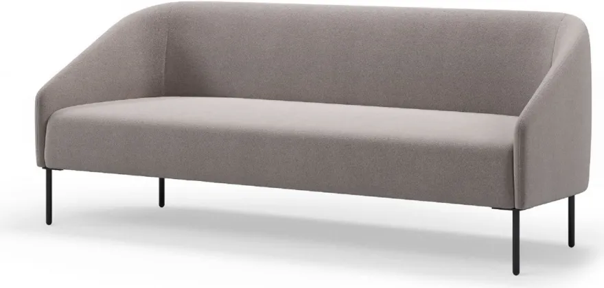 Casa Padrino Luxus Wohnzimmer & Hotel Sofa Grau / Schwarz 200 cm - Luxus Möbel