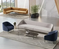 Casa Padrino Luxus Wohnzimmer & Hotel Sofa Grau / Schwarz 200 cm - Luxus Möbel