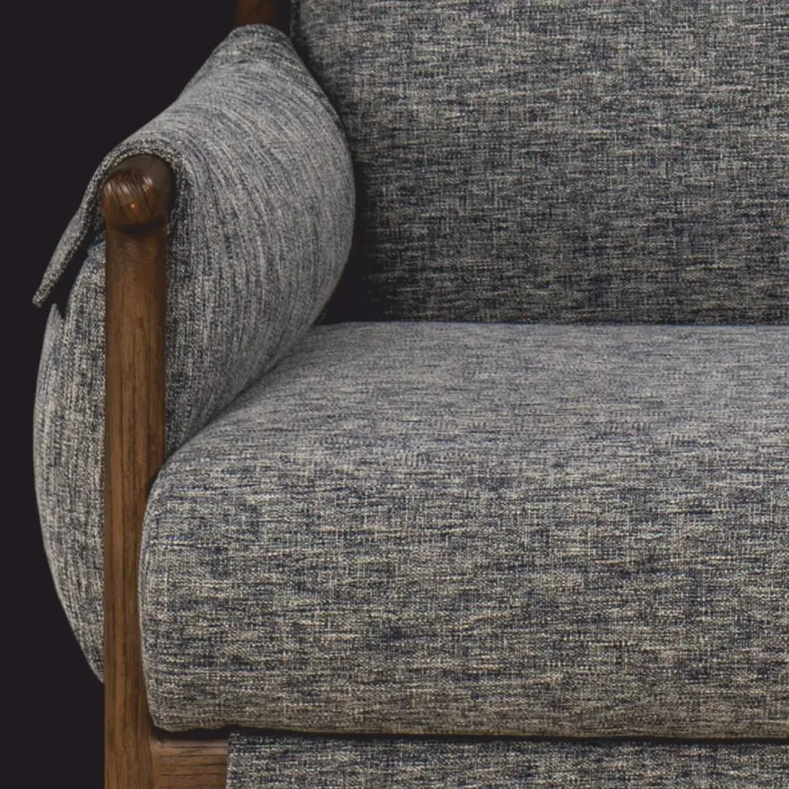 Casa Padrino Luxus Wohnzimmer & Hotel Sessel Grau / Braun 85 cm - Luxus Möbel
