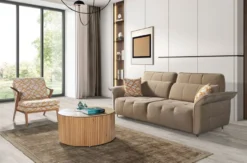 Casa Padrino Luxus Wohnzimmer & Hotel Sessel Grau / Orange / Braun - Wohnzimmer & Hotel Möbel