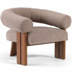 Casa Padrino Luxus Wohnzimmer & Hotel Sessel Grau / Braun 90 x 90 x H. 75 cm - Luxus Möbel