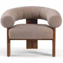 Casa Padrino Luxus Wohnzimmer & Hotel Sessel Grau / Braun 90 x 90 x H. 75 cm - Luxus Möbel