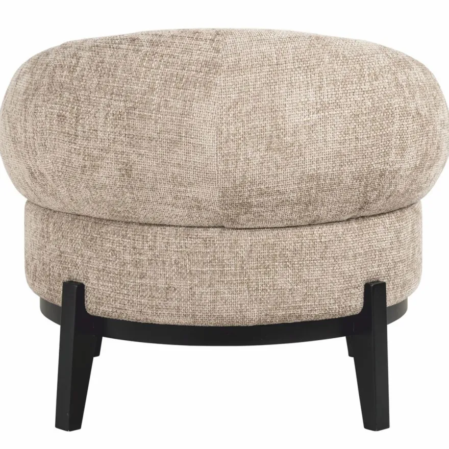 Casa Padrino Luxus Wohnzimmer & Hotel Sessel Beige / Schwarz 88 cm - Luxus Möbel